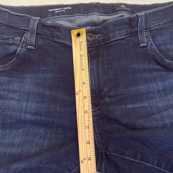 AG Maternity Prima Cigarette Ankle Blue Jean Size 29R - Picture 5 of 12